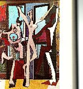 pablo picasso tre dansande oil painting